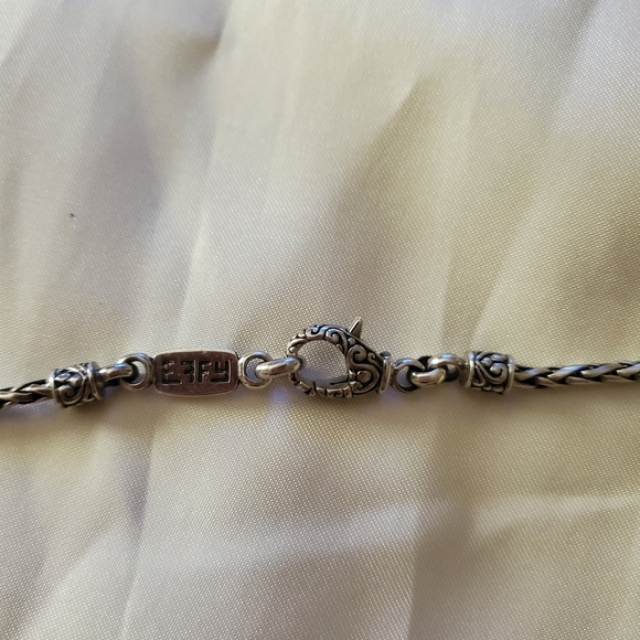 Effy Silver Necklace Pendant with diamonds - Picture 3 of 5